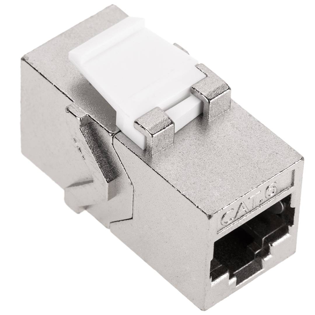 Acoplador Keystone RJ45 hembra a hembra Cat. 6 FTP pack de 6 unidades