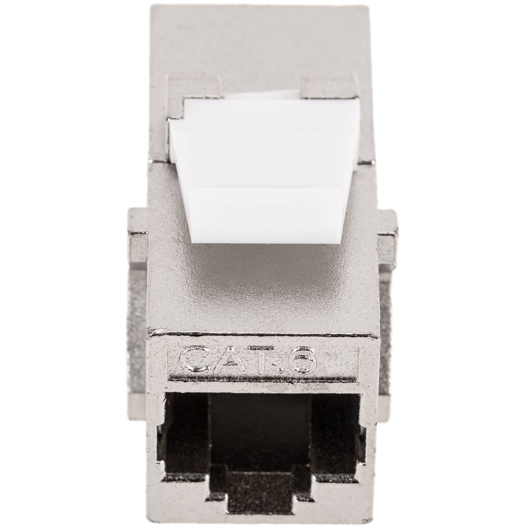 Acoplador Keystone RJ45 hembra a hembra Cat. 6 FTP pack de 6 unidades