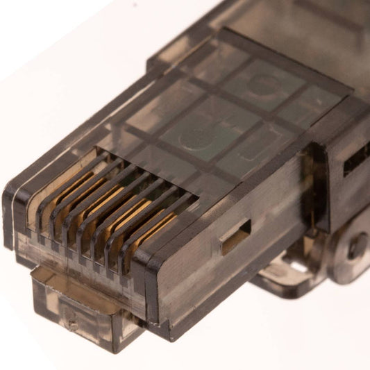 Conector UTP Cat.6 RJ45 macho crimpado automático pack 6 unidades