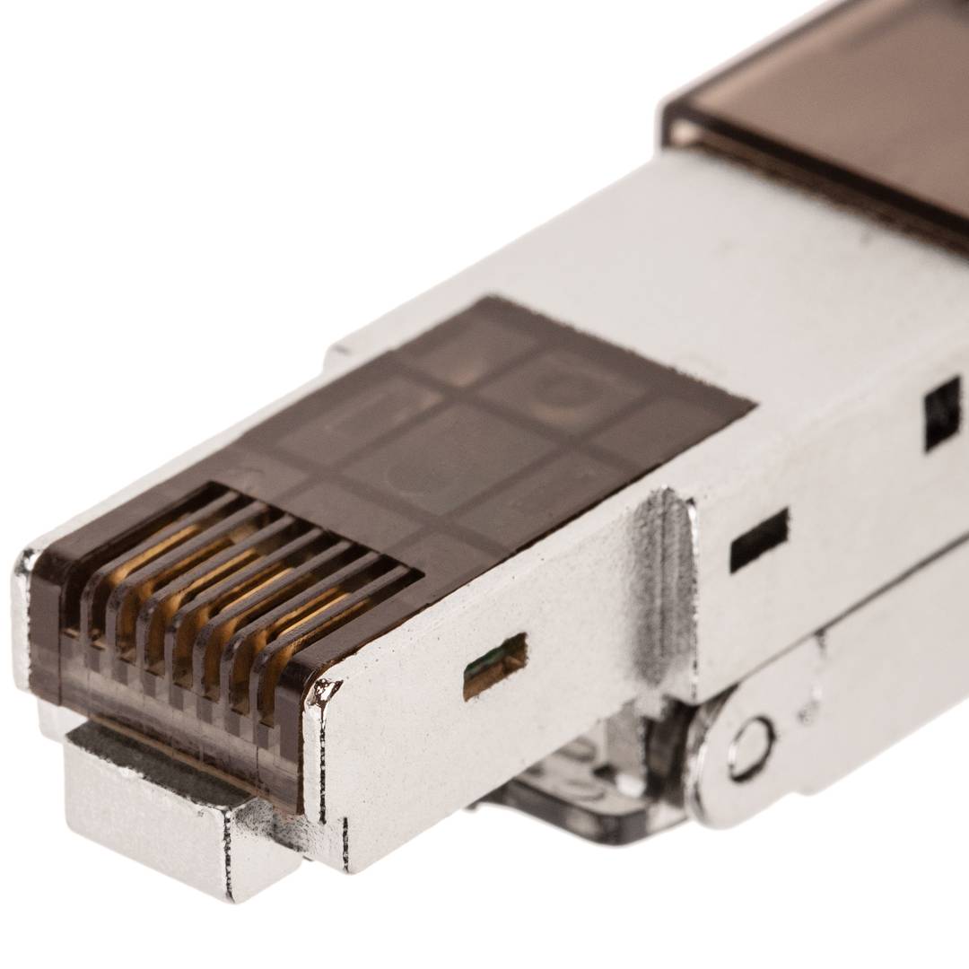 Conector FTP Cat.6 RJ45 macho crimpado automático pack 6 unidades