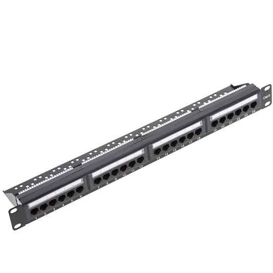 Patch panel 24 x RJ45 UTP cat.6 1Gb Ethernet