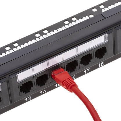 Patch panel 24 x RJ45 UTP cat.6 1Gb Ethernet