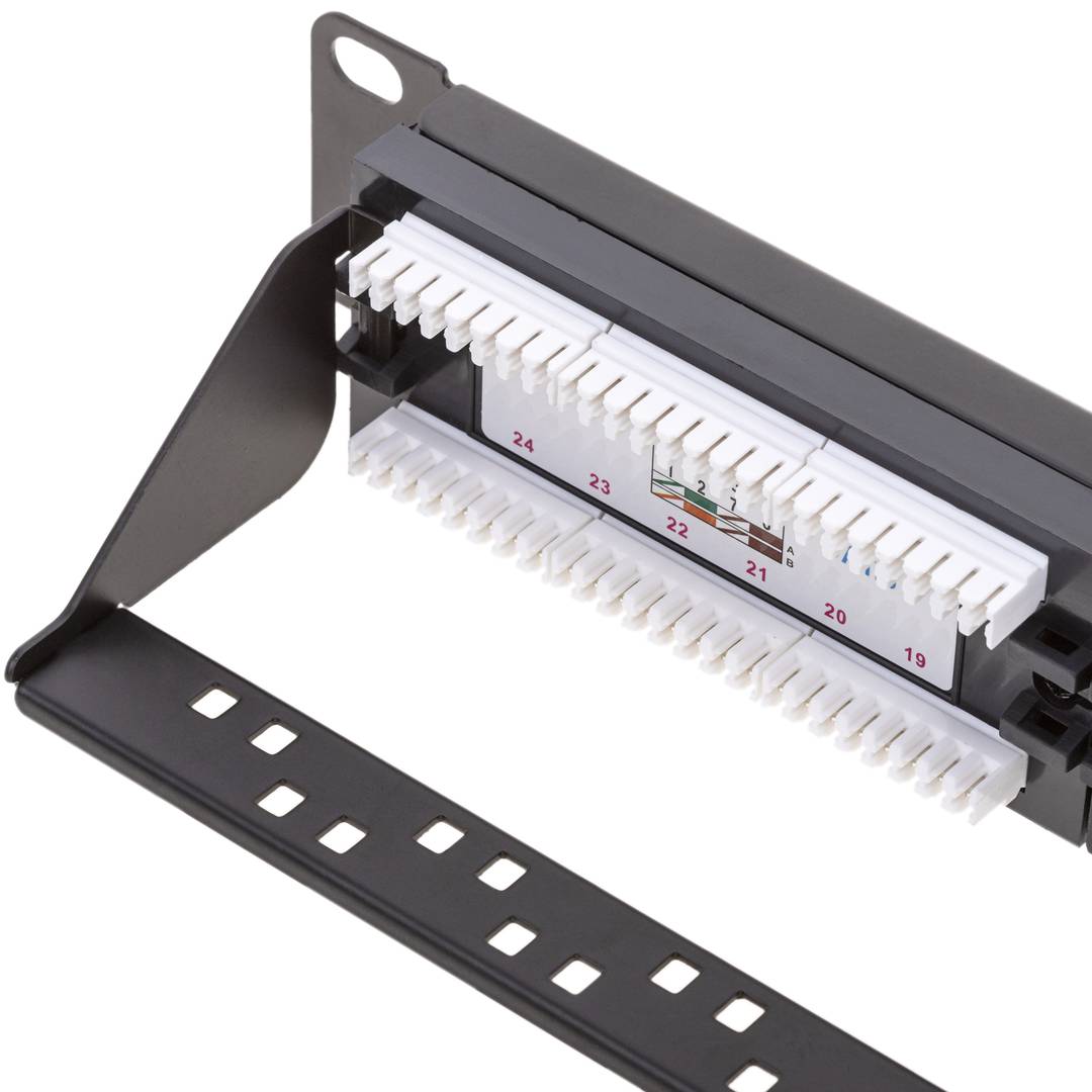 Patch panel 24 x RJ45 UTP cat.6 1Gb Ethernet