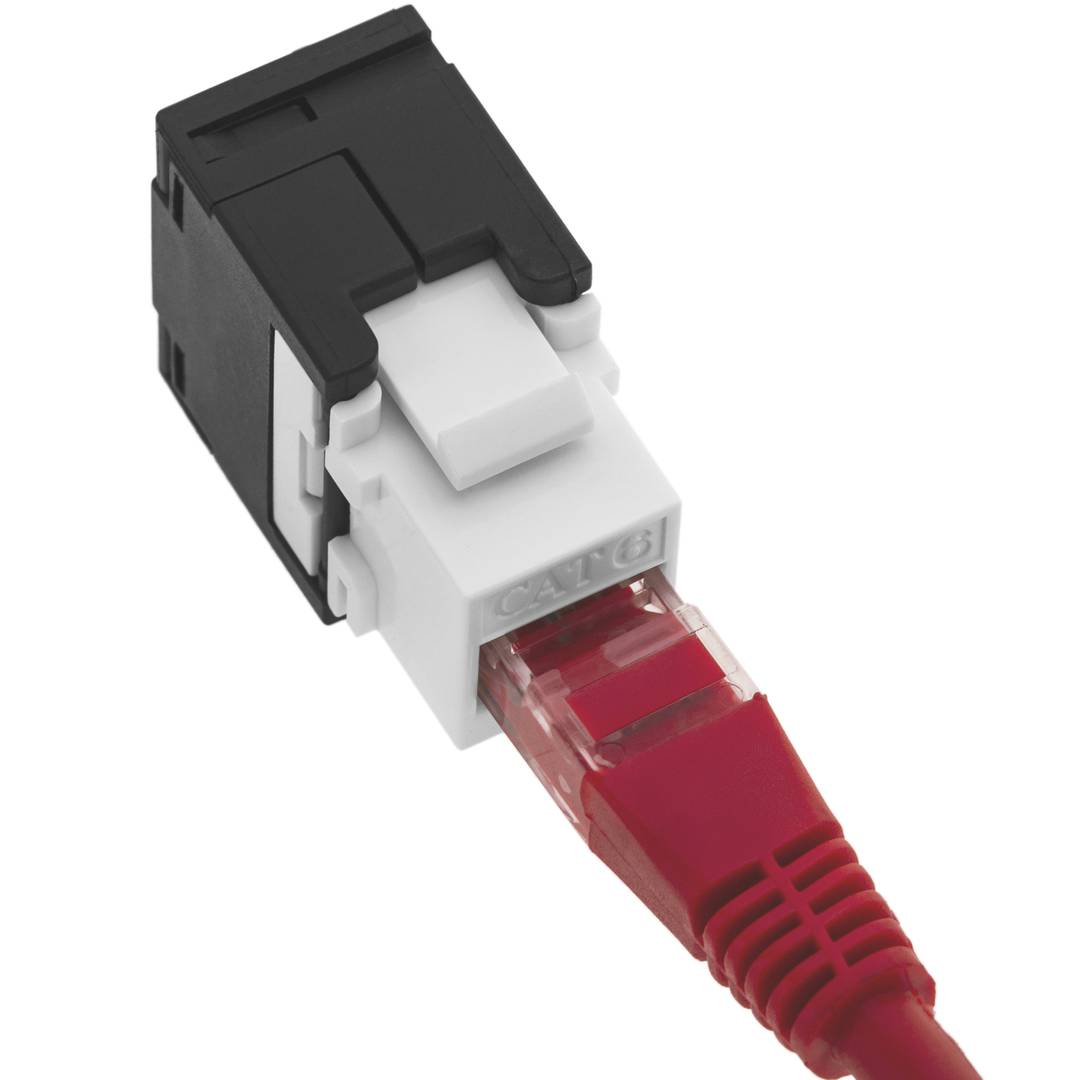 Keystone RJ45 hembra a TB110 Cat.6 UTP sin herramientas