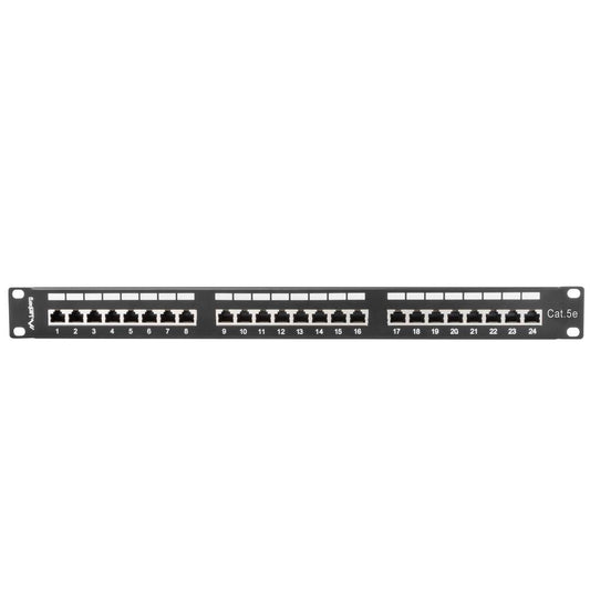 Patch panel 19' de 24 RJ45 CAT.5E FTP 1U Lanberg PPS5-1024-B