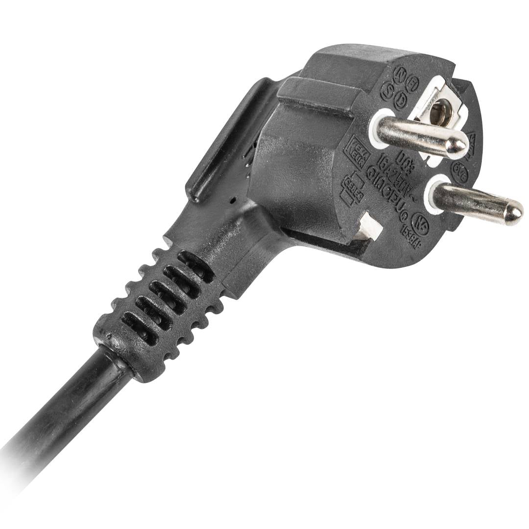 Regleta de enchufes para armario rack 19' 1U con 9 schuko aluminio e interruptor y cable de 3 metros