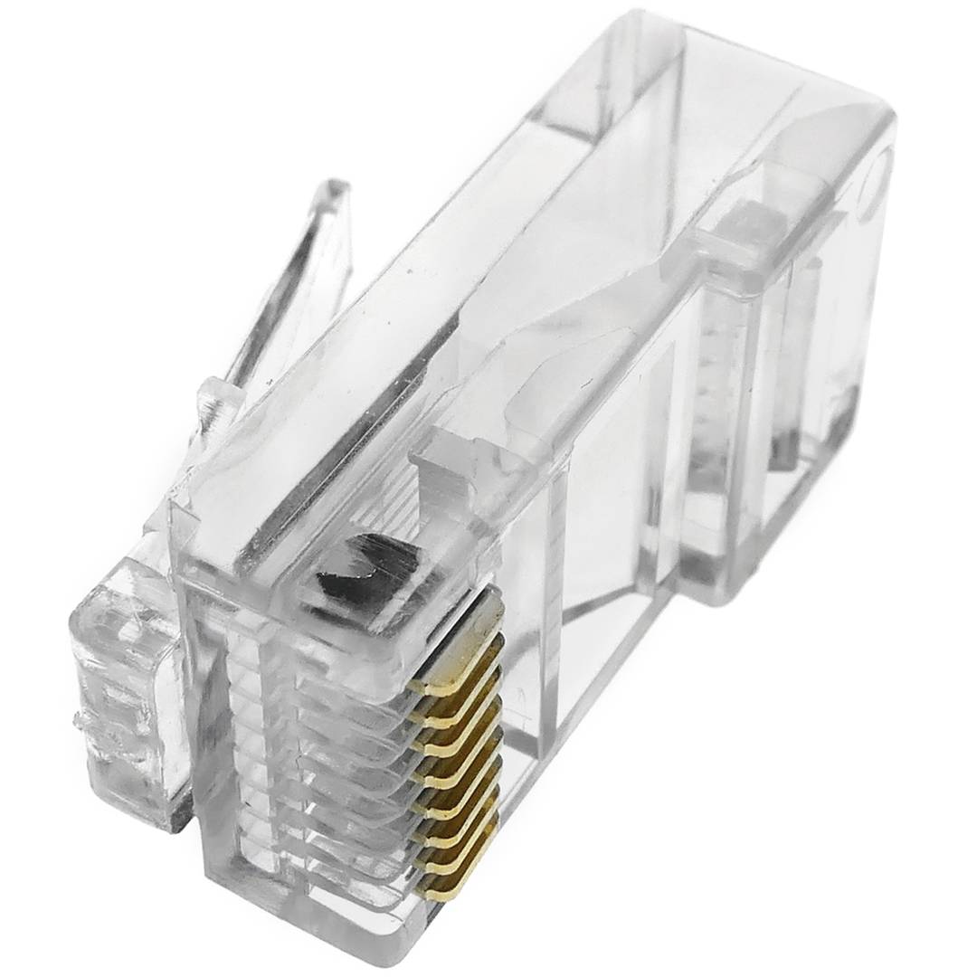 Conector UTP Cat.5e RJ45 macho para crimpar a cable 100-pack
