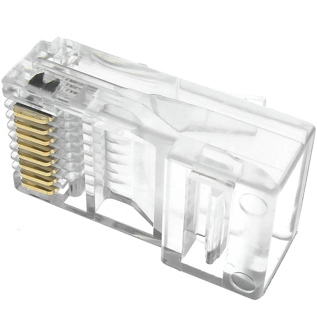 Conector UTP Cat.5e RJ45 macho para crimpar a cable 100-pack