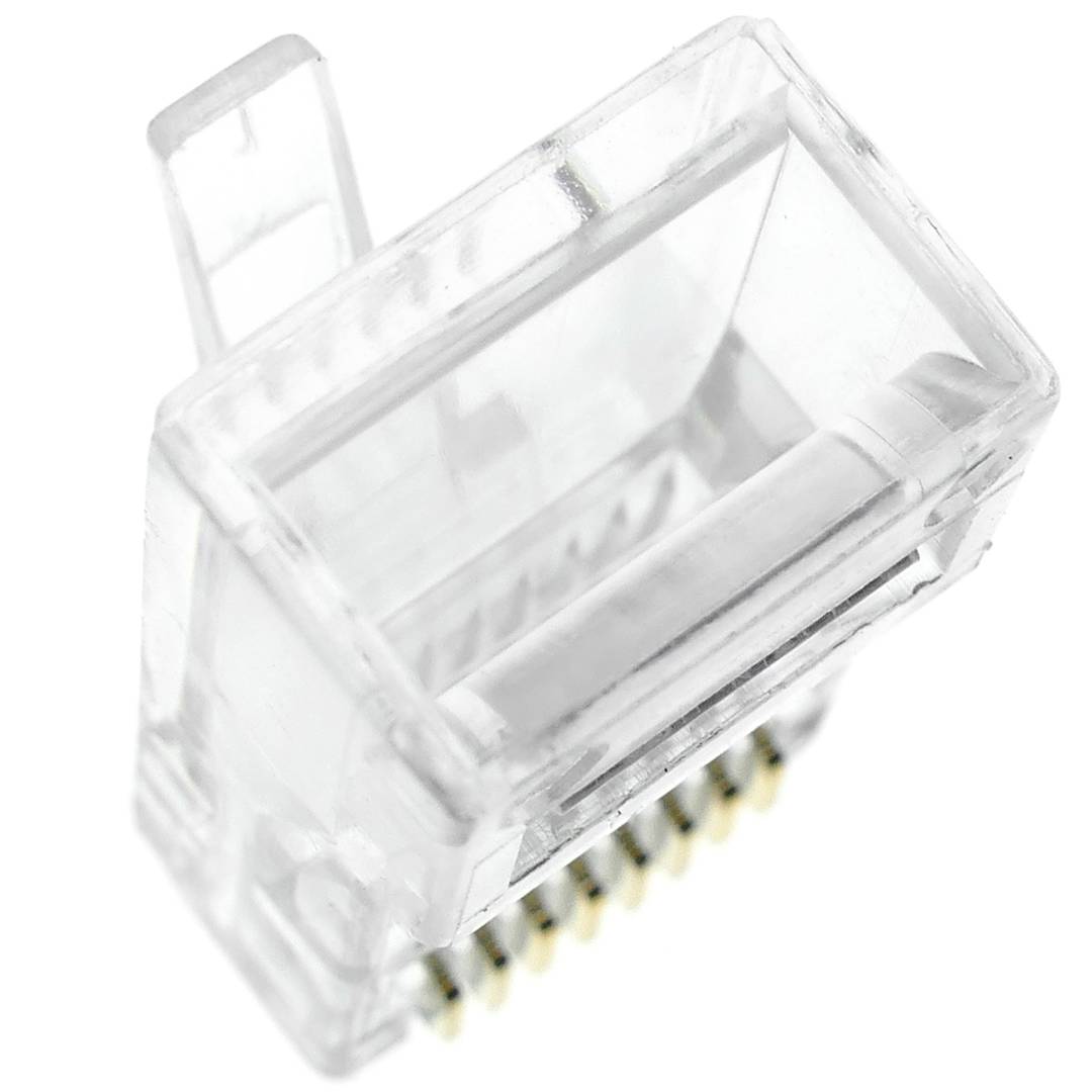 Conector UTP Cat.5e RJ45 macho para crimpar a cable 100-pack