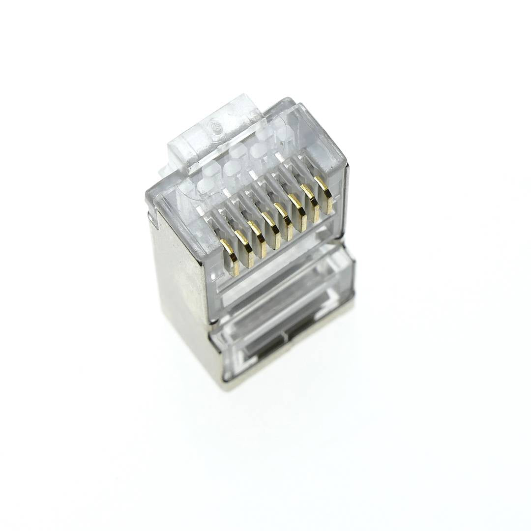 Conector FTP Cat.5e RJ45 macho para crimpar a cable 25-pack