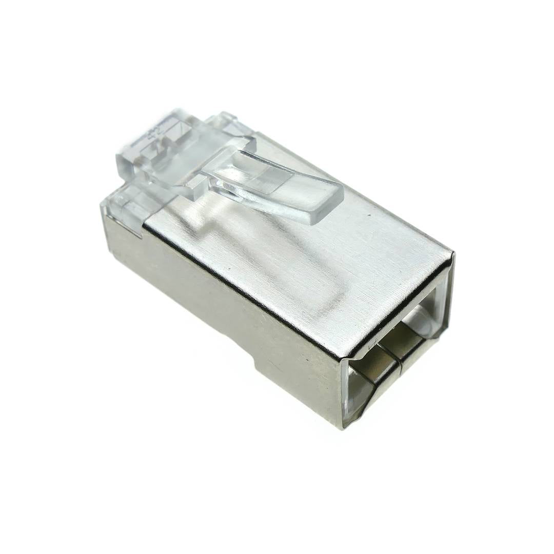 Conector FTP Cat.5e RJ45 macho para crimpar a cable 25-pack