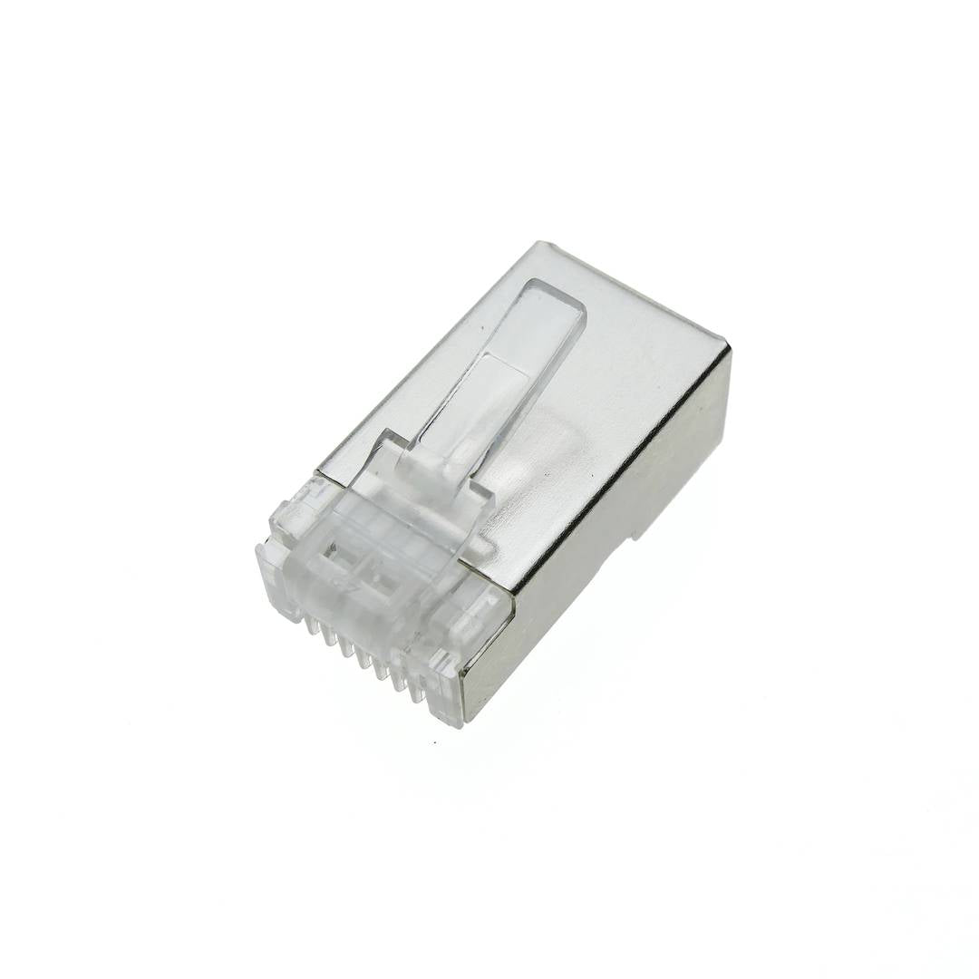 Conector FTP Cat.5e RJ45 macho para crimpar a cable 100-pack