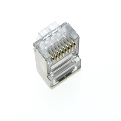 Conector FTP Cat.5e RJ45 macho para crimpar a cable 100-pack