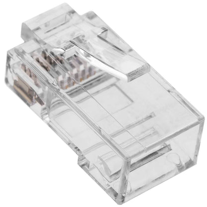 Conector UTP Cat.6 RJ45 macho para crimpar a cable 100-pack