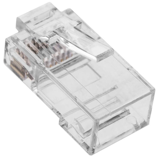 Conector UTP Cat.6 RJ45 macho para crimpar a cable 100-pack