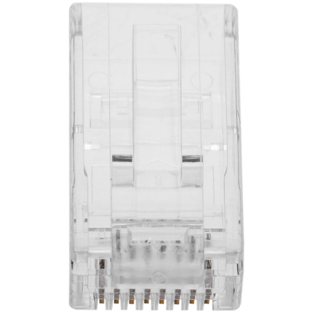 Conector UTP Cat.6 RJ45 macho para crimpar a cable 100-pack