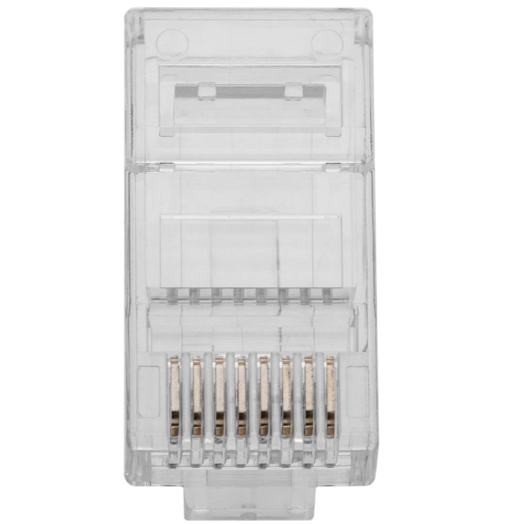Conector UTP Cat.6 RJ45 macho para crimpar a cable 100-pack