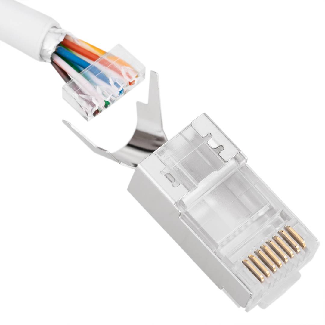 Conector STP Cat.6A RJ45 macho para crimpar - 100 unidades