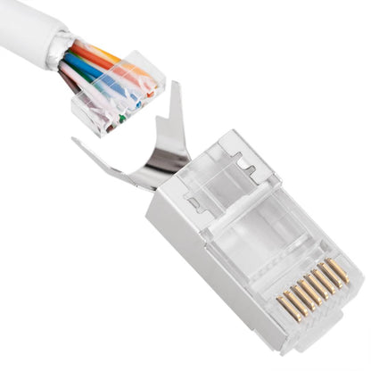 Conector STP Cat.6A RJ45 macho para crimpar - 100 unidades