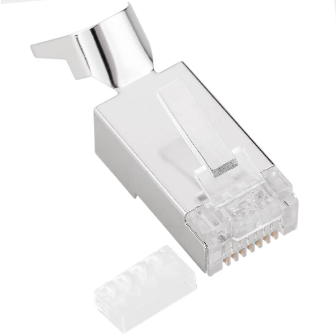 Conector STP Cat.6A RJ45 macho para crimpar - 100 unidades