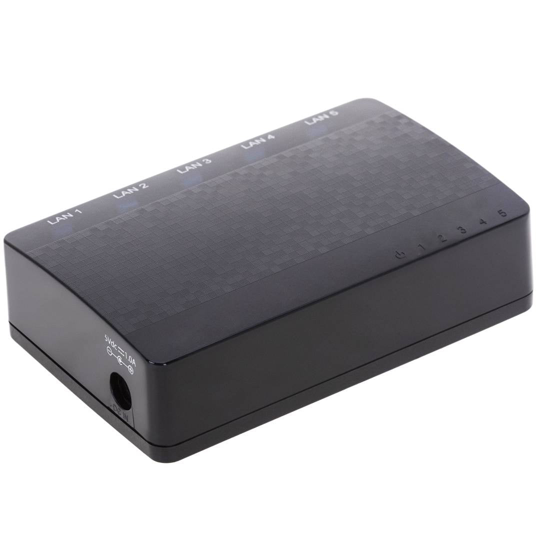 Conmutador gigabit ethernet LAN mini Switch 10/100/1000Mbps de 5 puertos UTP RJ45