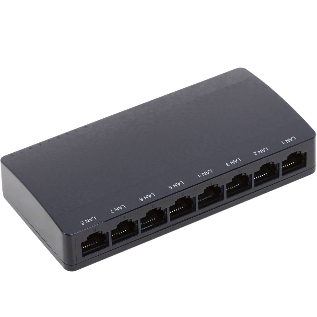 Conmutador gigabit ethernet LAN mini Switch 10/100/1000Mbps de 8 puertos UTP RJ45