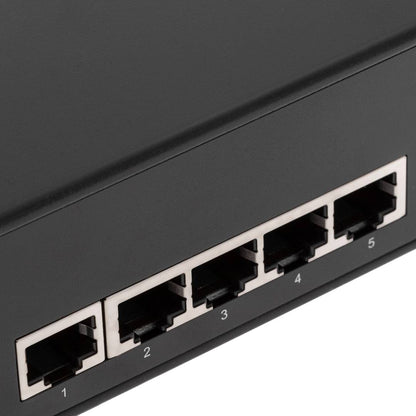 Conmutador LAN switch Gigabit 10/100/1000 Mbps de 5 UTP para rack 19'
