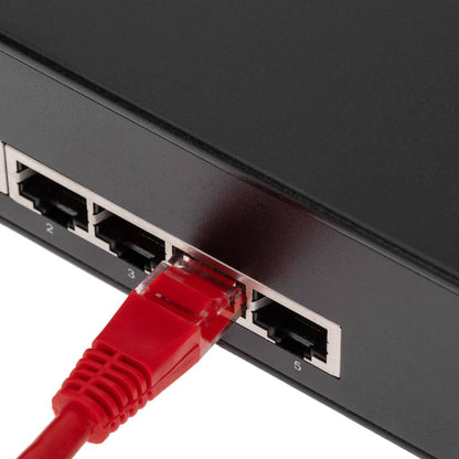 Conmutador LAN switch Gigabit 10/100/1000 Mbps de 5 UTP para rack 19'