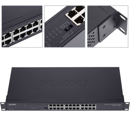 Switch de 10/100/1000 Mbps Giga de 24 UTP para Rack 19'