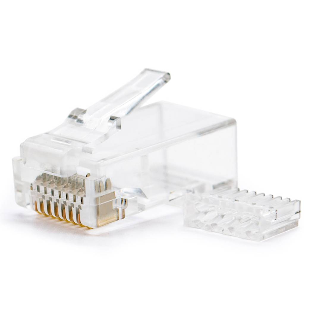 Conector UTP Cat.6 RJ45 macho para crimpar a cable 50 pack