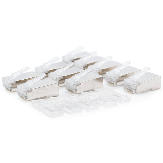 Conector FTP Cat.6 RJ45 macho para crimpar a cable 10 pack