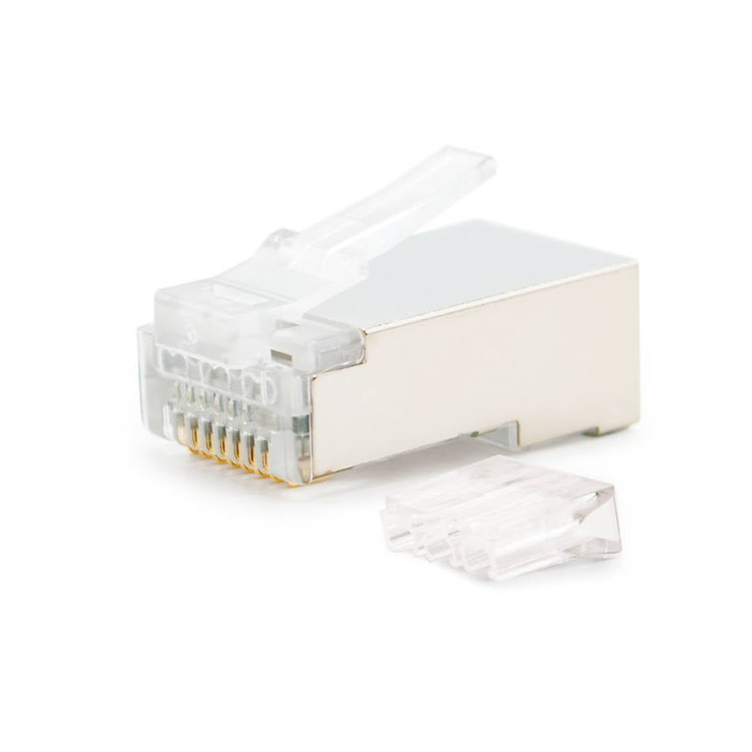 Conector FTP Cat.6 RJ45 macho para crimpar a cable 10 pack
