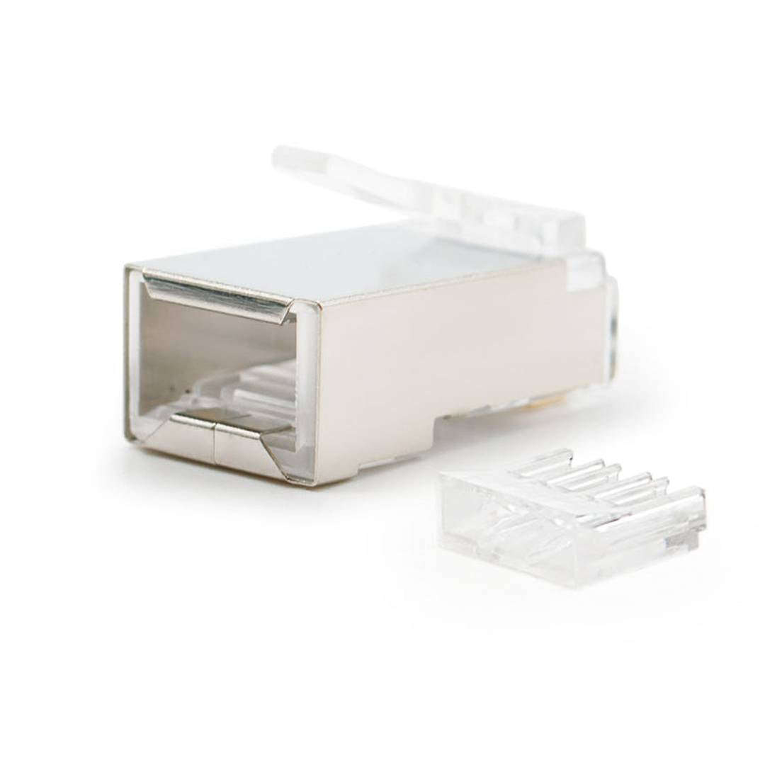 Conector FTP Cat.6 RJ45 macho para crimpar a cable 10 pack