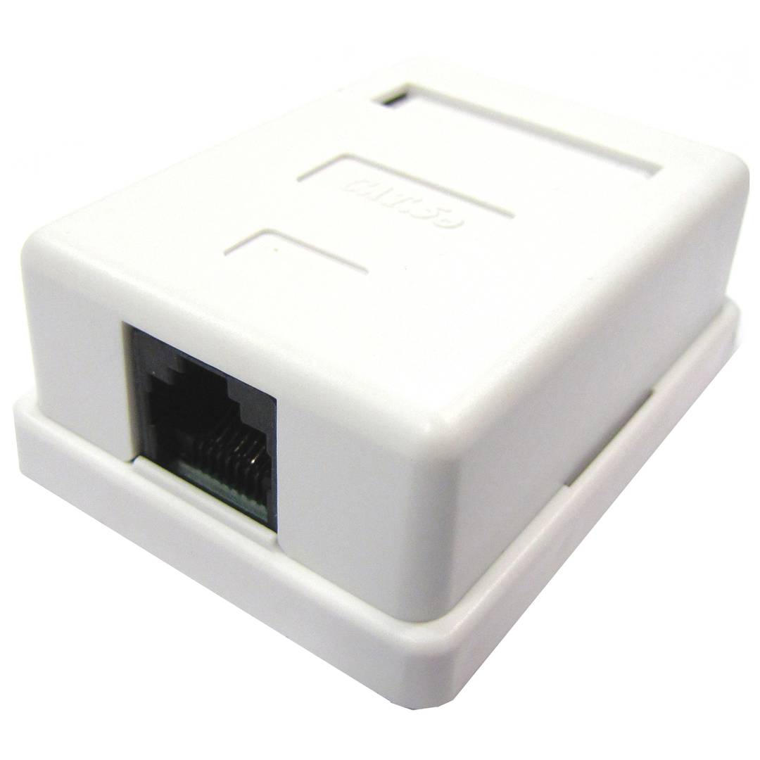 Caja de superficie de 1 RJ45 Cat.5e UTP