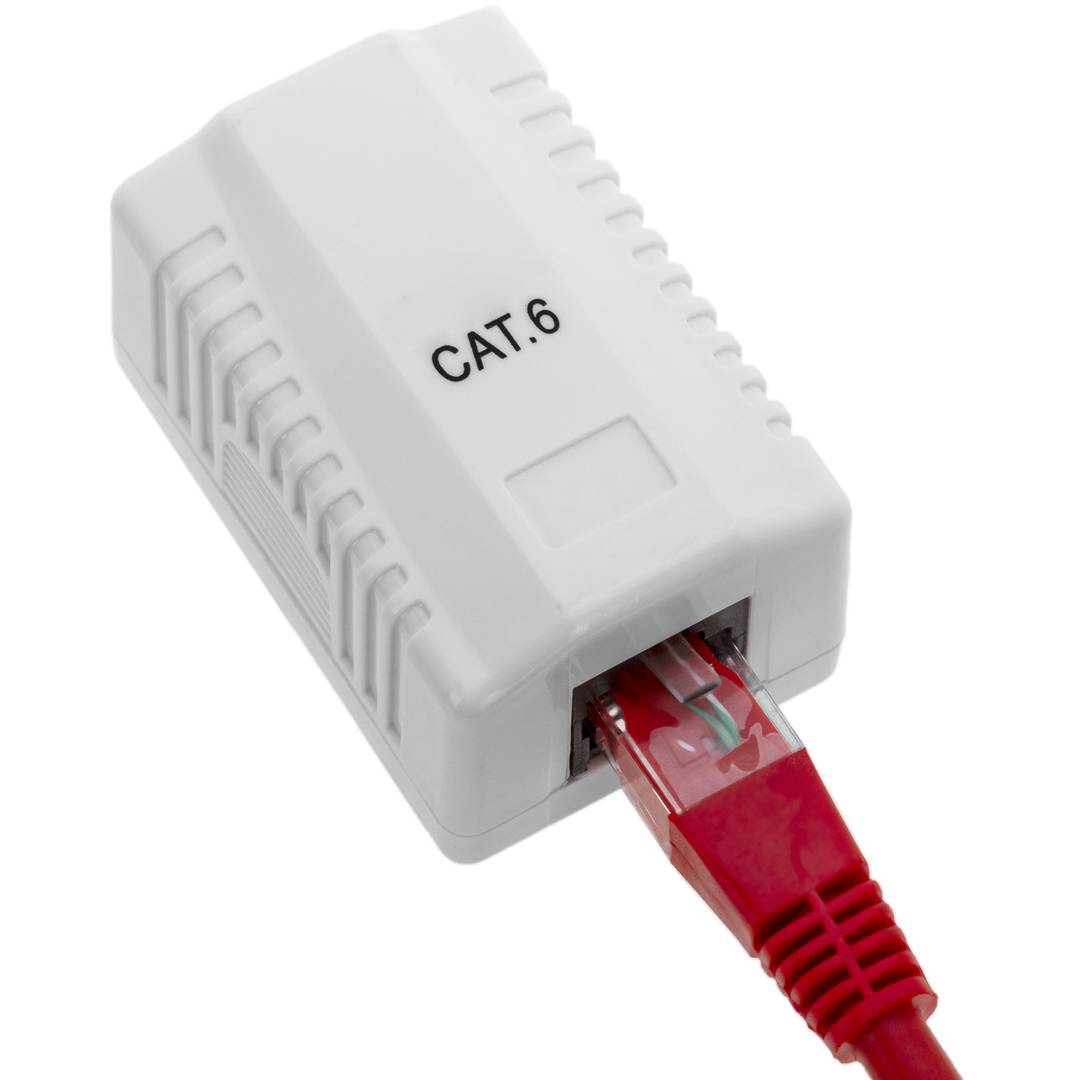 Caja de superficie de 1 RJ45 Cat.6 UTP