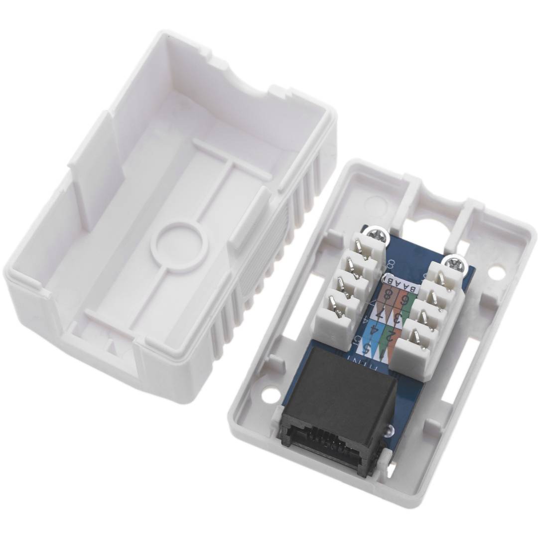 Caja de superficie de 1 RJ45 Cat.6 UTP