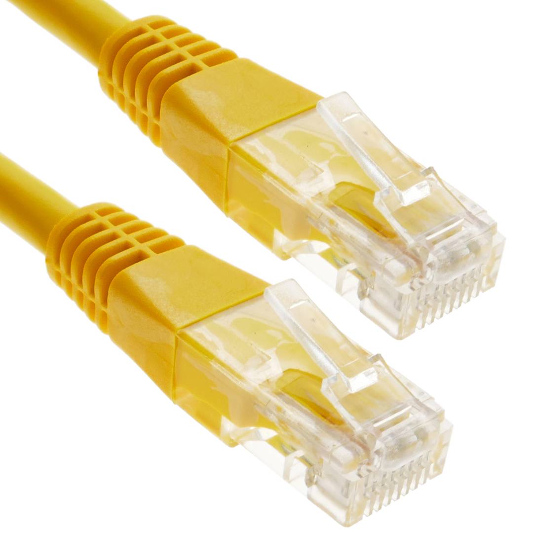 Cable de red ethernet Cat. 6 UTP de 10 m de color amarillo