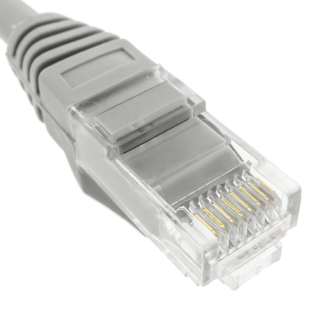 Cable de red ethernet Cat. 6a UTP de 0,25 m de color gris
