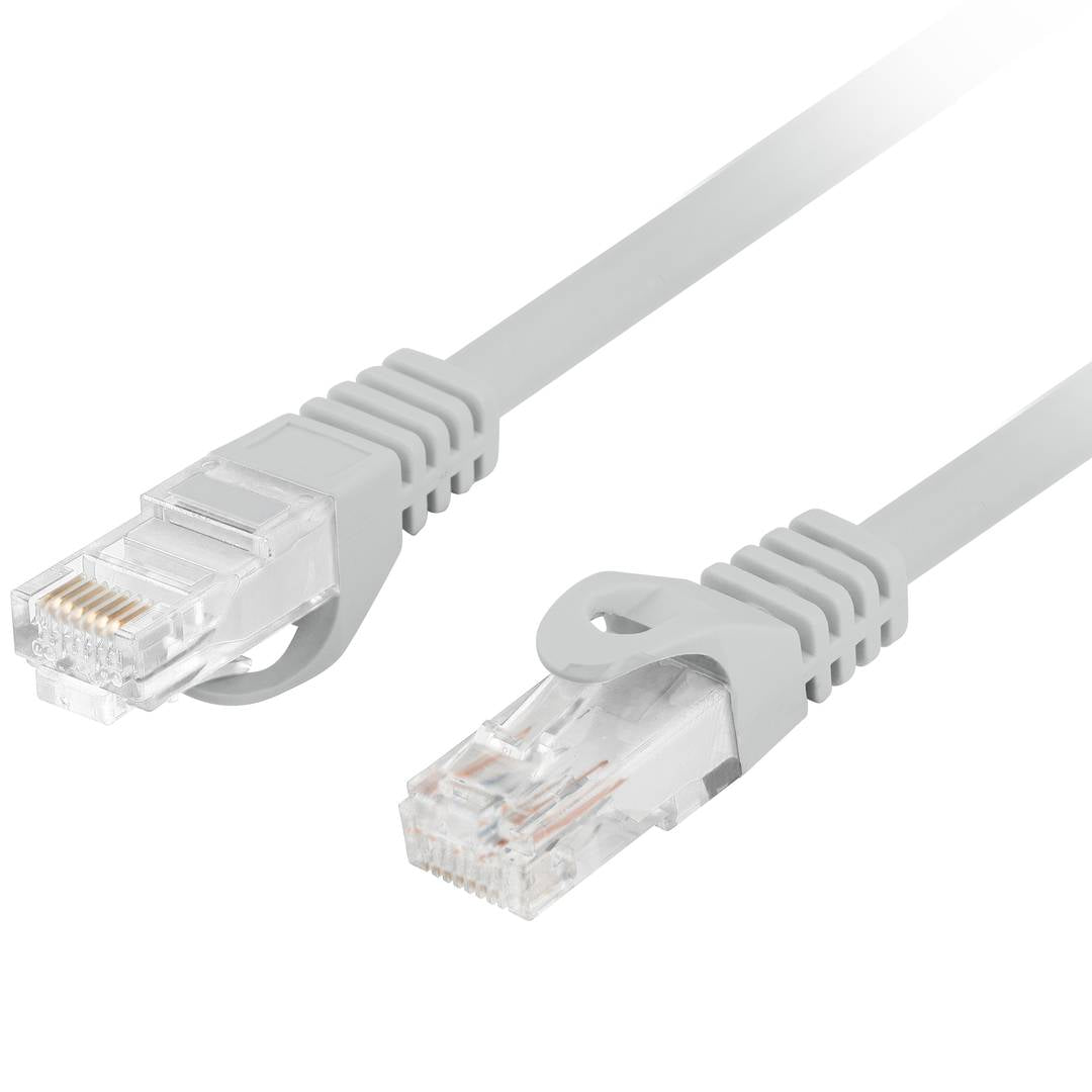 Cable de red ethernet Cat. 6 UTP de 0,25 m de color gris PCU6-10CU-0025-S