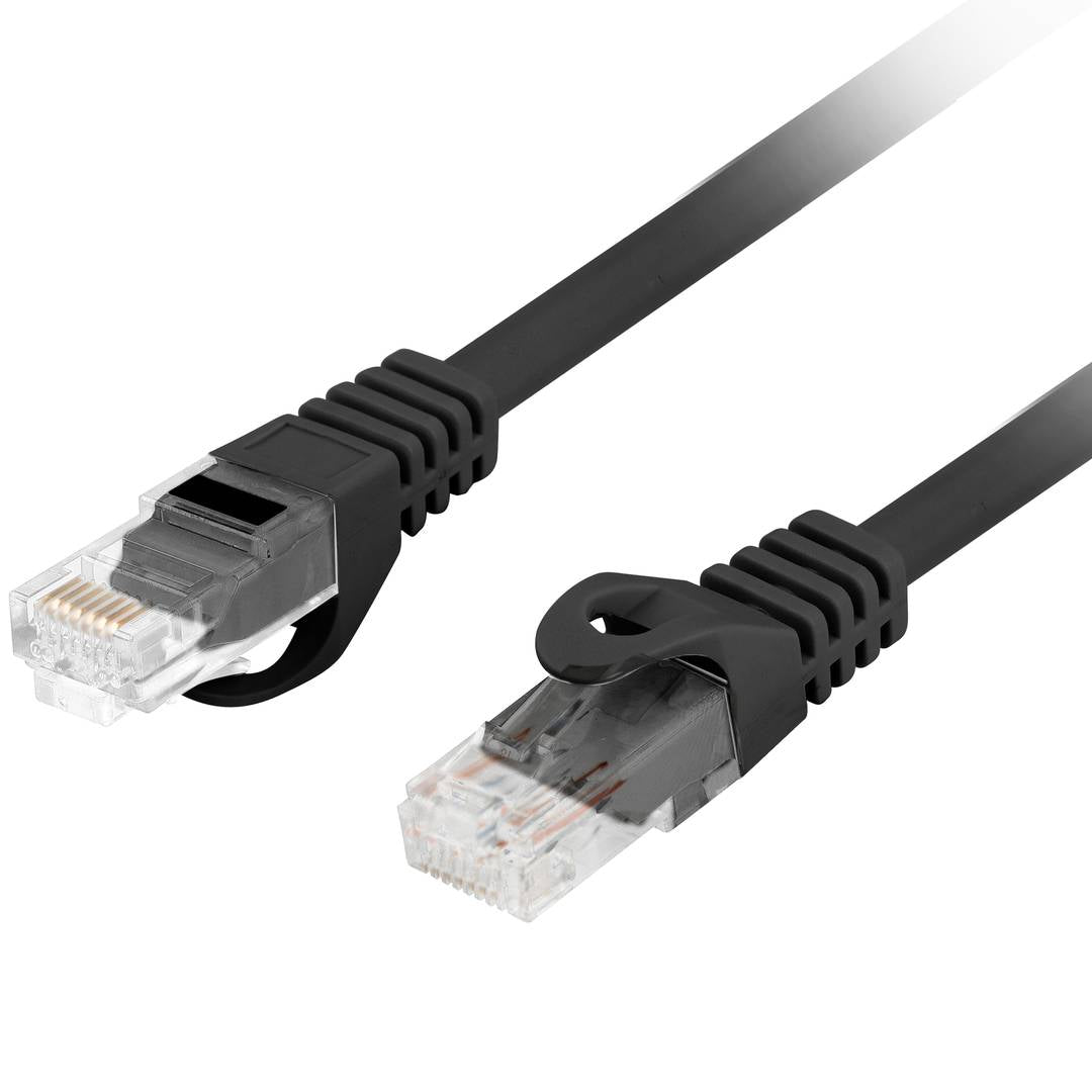 Cable de red ethernet Cat. 6 UTP de 10 m de color negro PCU6-10CU-1000-BK