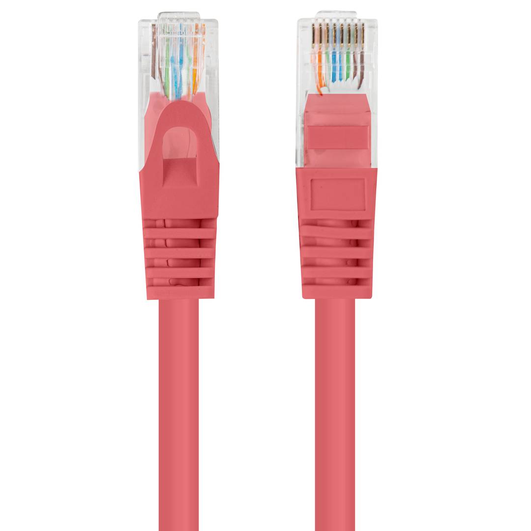 Cable de red ethernet Cat. 6 UTP de 0,25 m de color rojo PCU6-10CC-0025-R