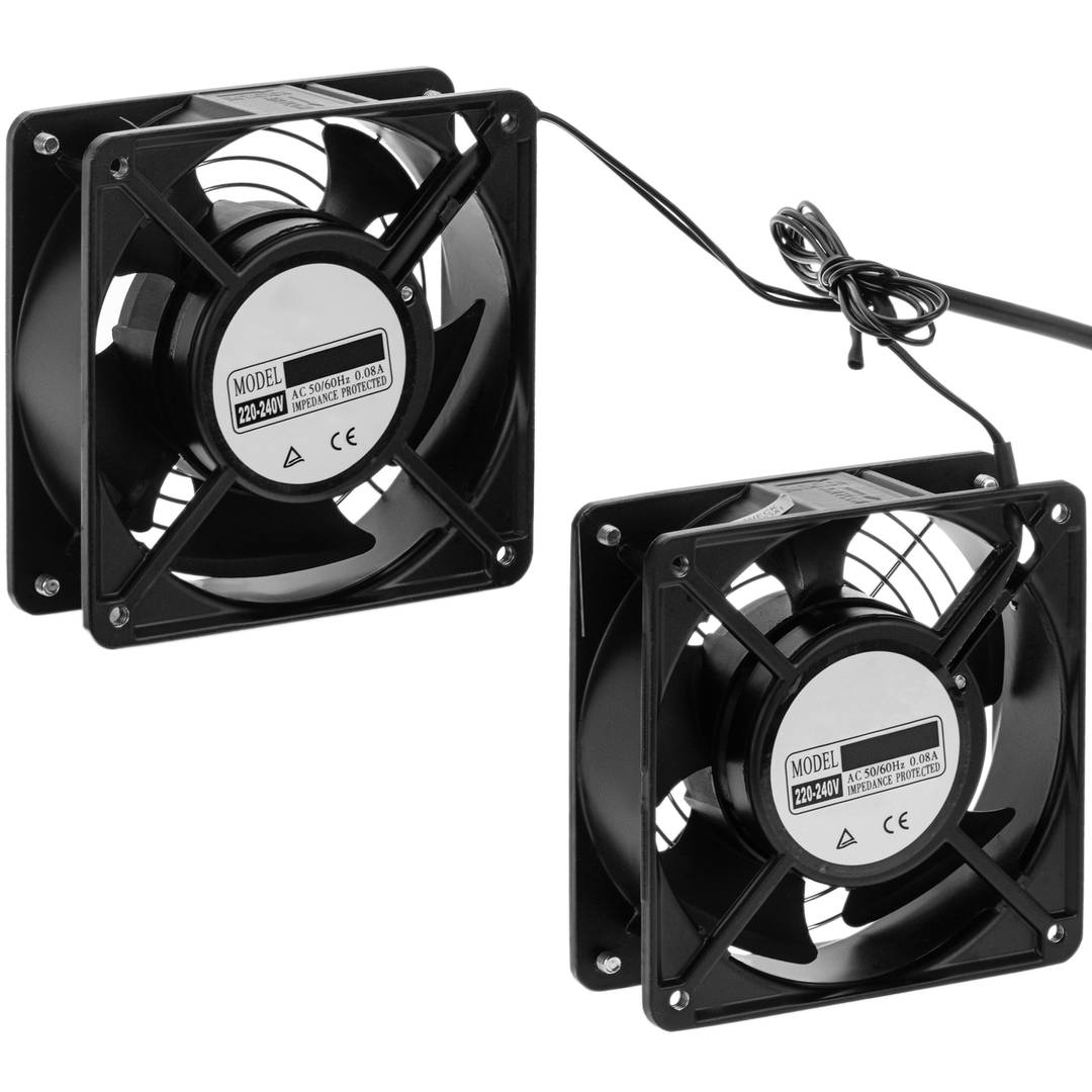 Ventiladores de techo para armario rack 19' de 2 x 120mm 220VAC