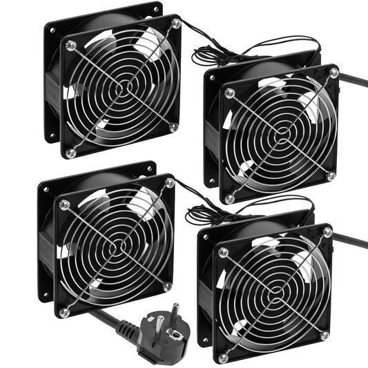 Ventiladores de techo para armario rack 19' de 4 x 120mm 220VAC