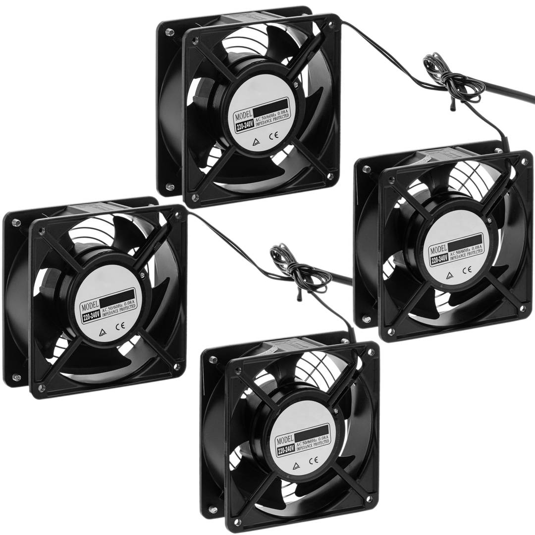 Ventiladores de techo para armario rack 19' de 4 x 120mm 220VAC