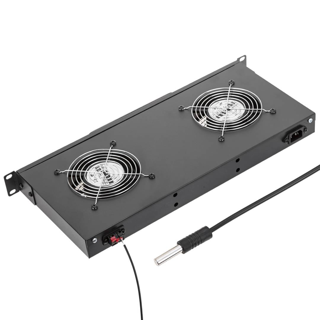 Kit de ventilación con termostato para armario rack 19' de 2 ventiladores de 120mm