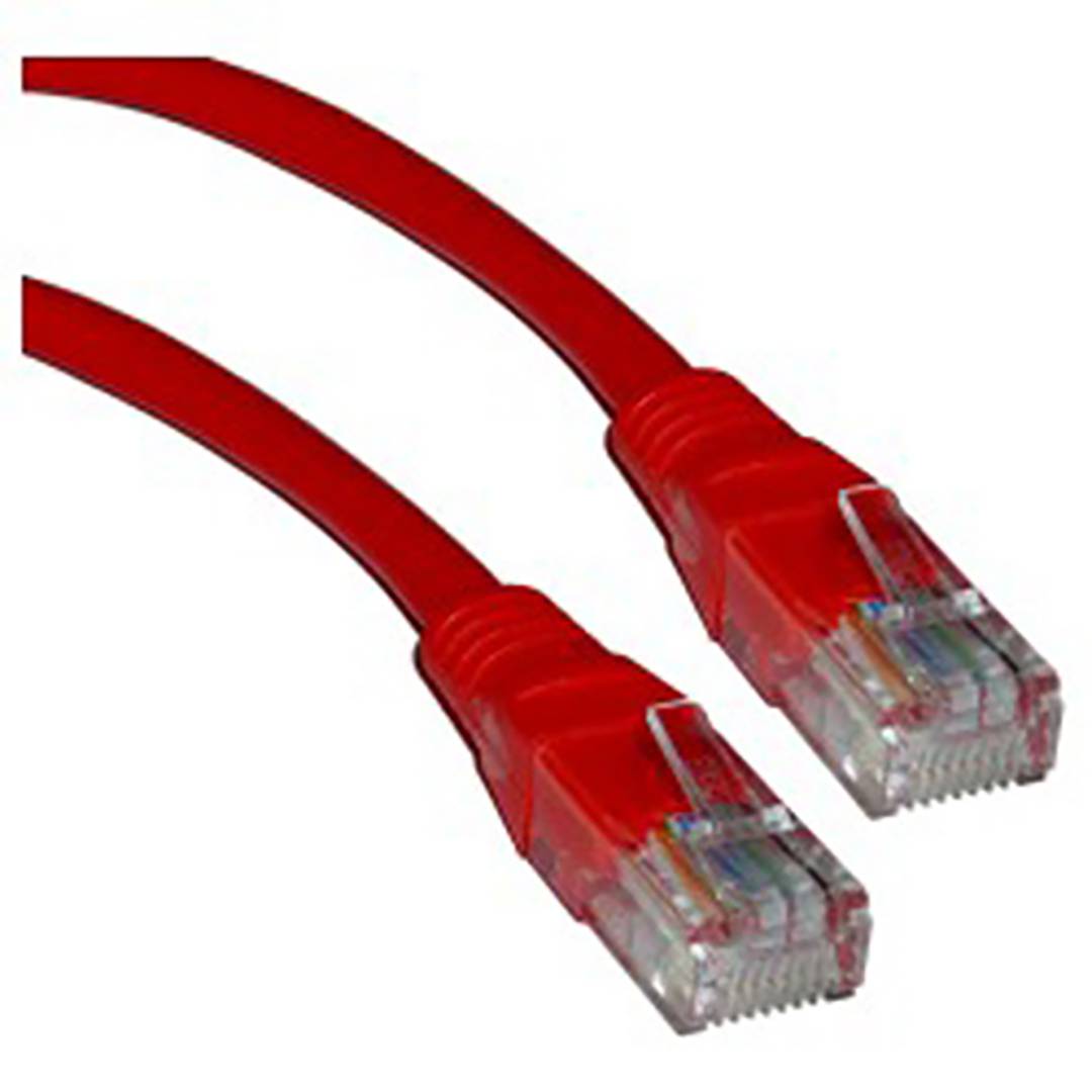 Cable de red ethernet Cat. 5e UTP de 1,5 m de color rojo