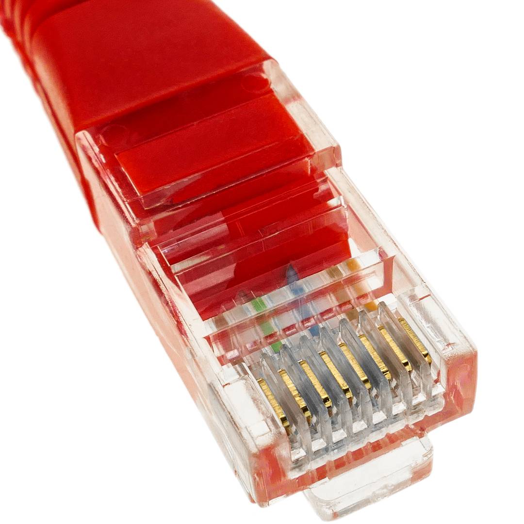 Cable de red ethernet Cat. 5e UTP de 1,5 m de color rojo