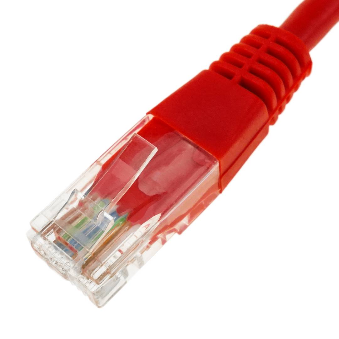 Cable de red ethernet Cat. 5e UTP de 1,5 m de color rojo