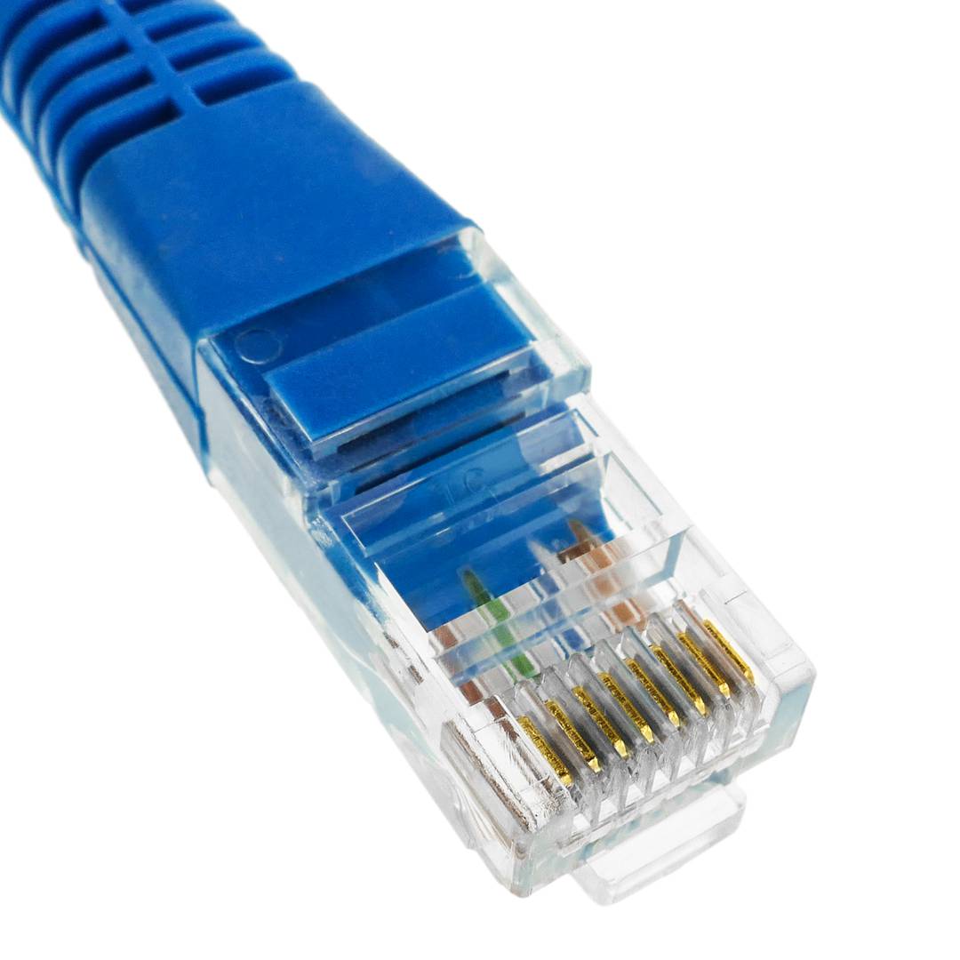 Cable de red ethernet Cat. 5e UTP de 0,25 m de color azul