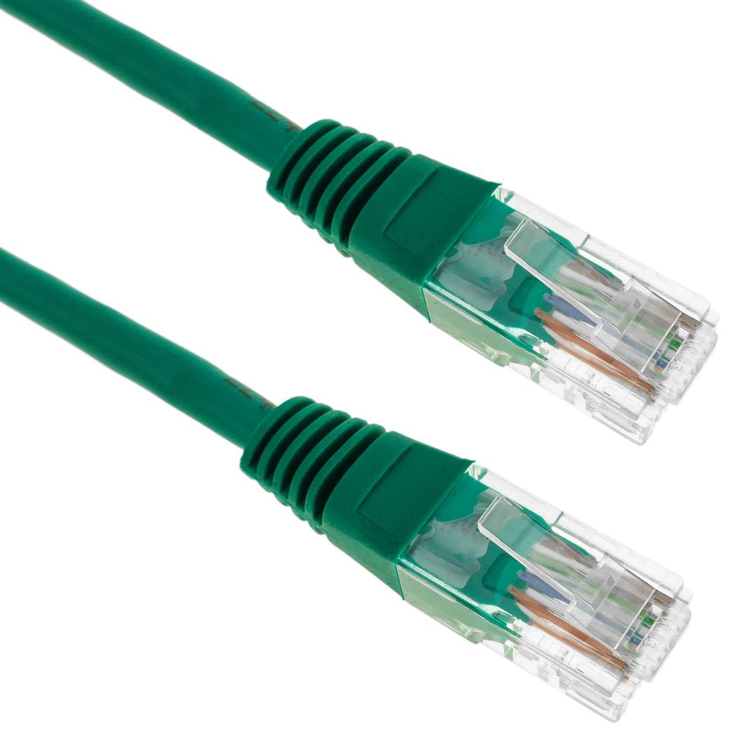 Cable de red ethernet Cat. 5e UTP de 3 m de color verde